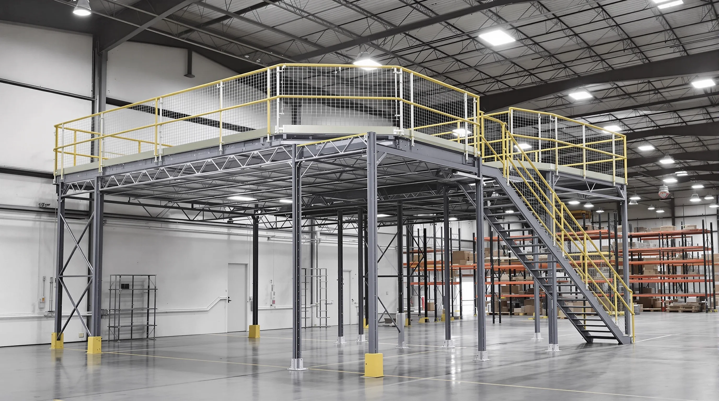 Mezzanines available from Chesapeake Pallet Racking in Chesapeake VA and Hampton Roads