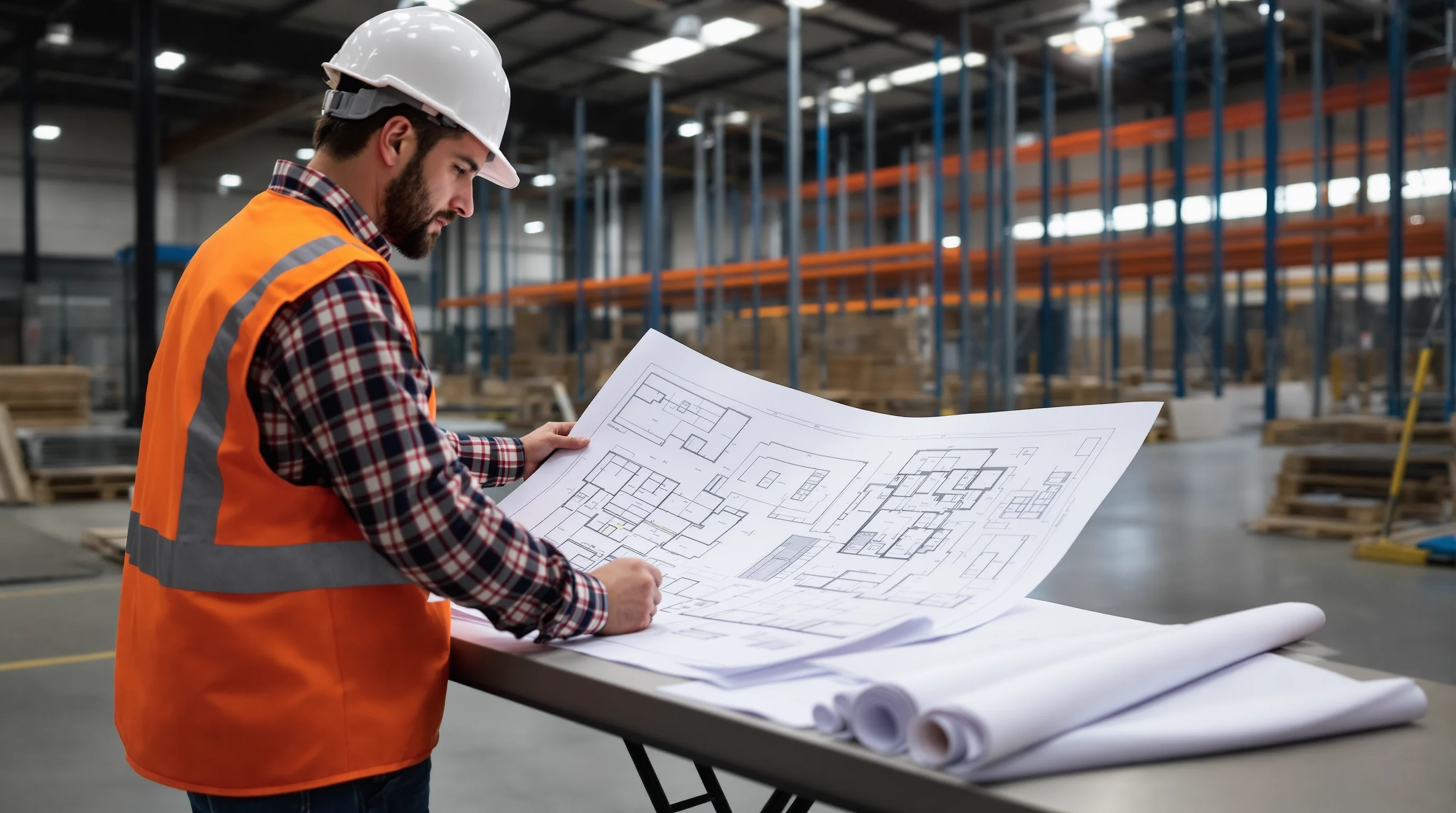 Pallet racking engineering drawings and permit documentation for Chesapeake VA warehouses